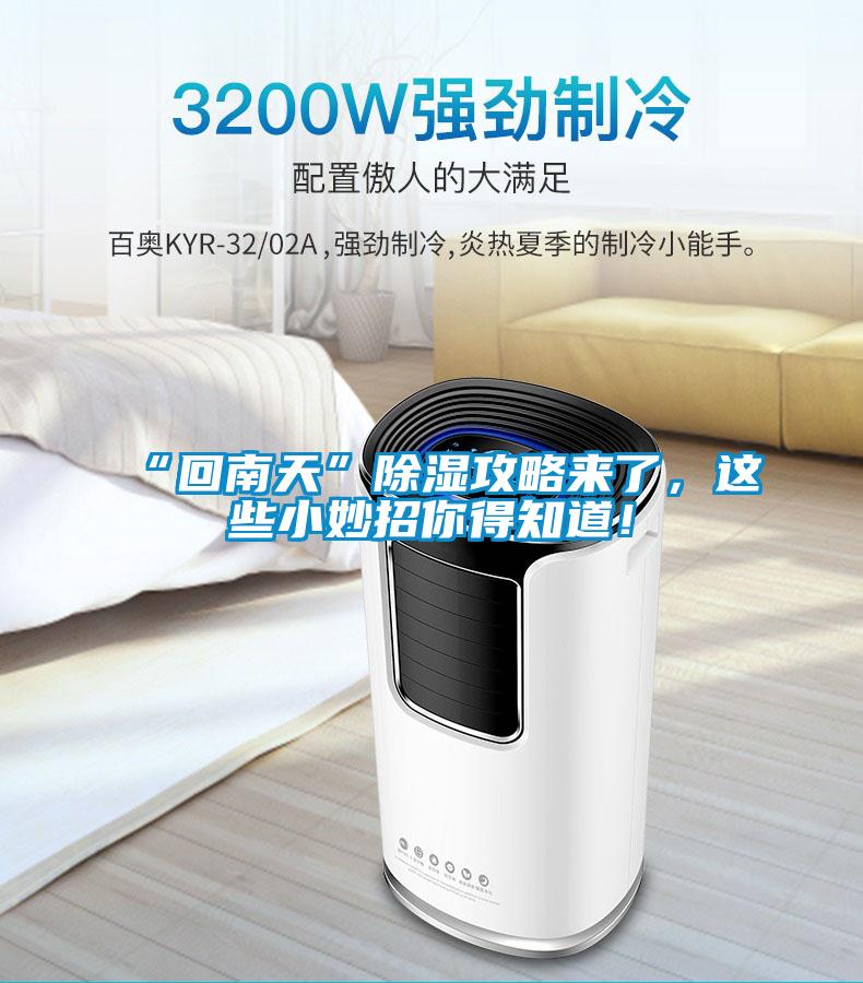 “回南天”除濕攻略來了，這些小妙招你得知道！