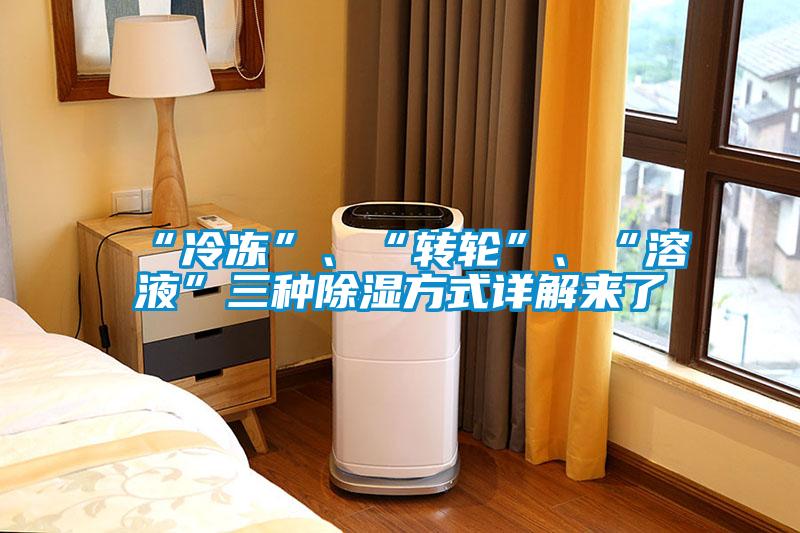 “冷凍”、“轉(zhuǎn)輪”、“溶液”三種除濕方式詳解來了