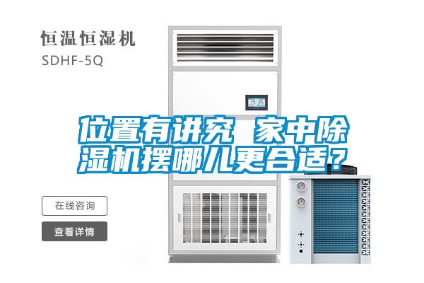 位置有講究 家中除濕機(jī)擺哪兒更合適？
