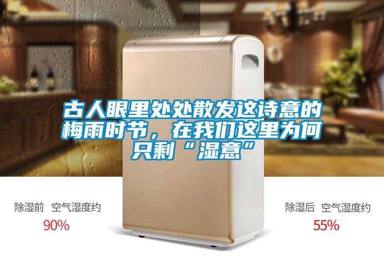 古人眼里處處散發(fā)這詩意的梅雨時節(jié)，在我們這里為何只剩“濕意”
