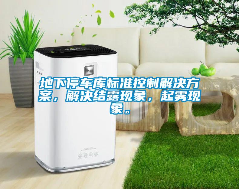 地下停車庫標準控制解決方案，解決結(jié)露現(xiàn)象，起霧現(xiàn)象。