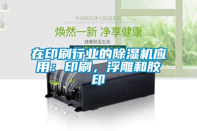 在印刷行業(yè)的除濕機(jī)應(yīng)用：印刷，浮雕和膠印