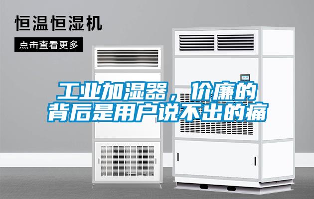 工業(yè)加濕器，價廉的背后是用戶說不出的痛