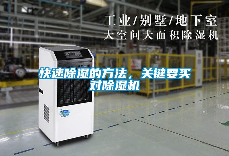 快速除濕的方法，關(guān)鍵要買對除濕機