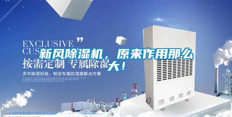 新風(fēng)除濕機(jī)，原來(lái)作用那么大！
