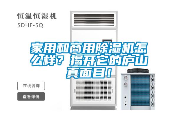 家用和商用除濕機(jī)怎么樣？揭開它的廬山真面目！