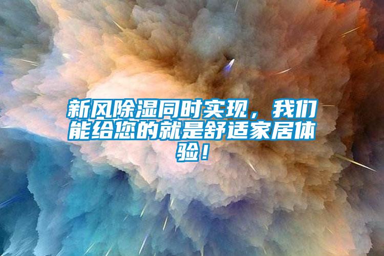 新風(fēng)除濕同時(shí)實(shí)現(xiàn)，我們能給您的就是舒適家居體驗(yàn)！