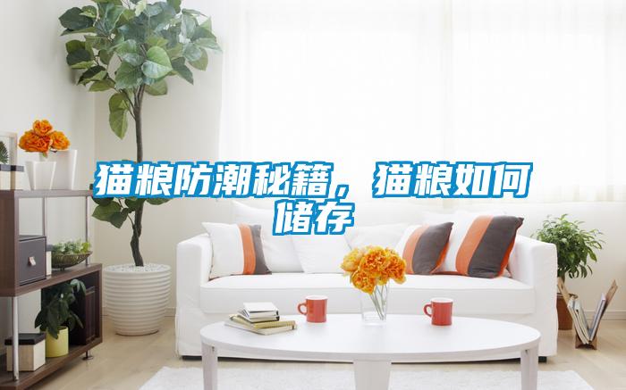 貓糧防潮秘籍，貓糧如何儲存