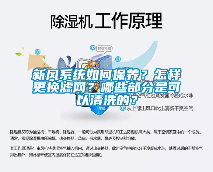 新風(fēng)系統(tǒng)如何保養(yǎng)？怎樣更換濾網(wǎng)？哪些部分是可以清洗的？