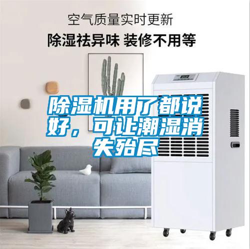 除濕機用了都說好，可讓潮濕消失殆盡