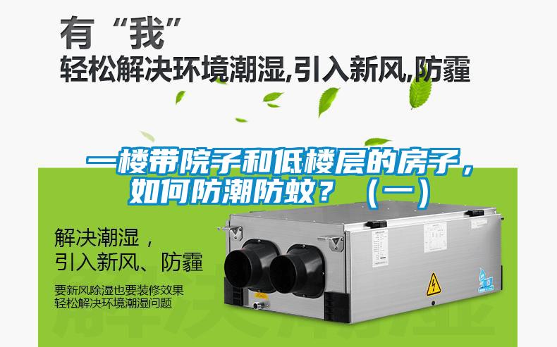 一樓帶院子和低樓層的房子，如何防潮防蚊？（一）