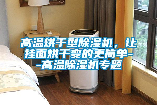 高溫烘干型除濕機(jī)，讓掛面烘干變的更簡(jiǎn)單--高溫除濕機(jī)專題