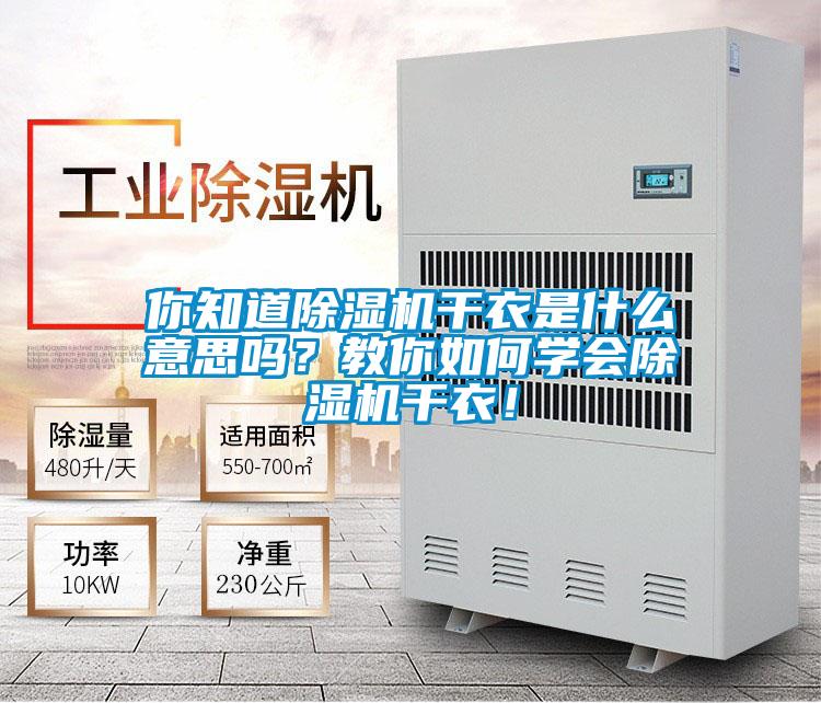 你知道除濕機(jī)干衣是什么意思嗎？教你如何學(xué)會(huì)除濕機(jī)干衣！