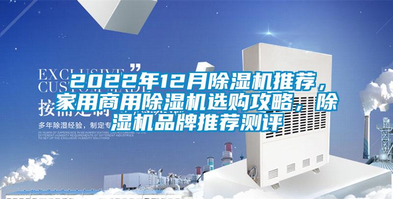 2022年12月除濕機推薦，家用商用除濕機選購攻略，除濕機品牌推薦測評