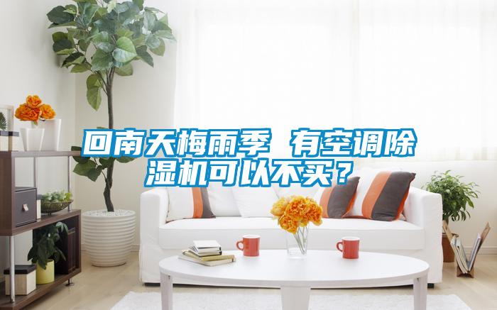 回南天梅雨季 有空調(diào)除濕機(jī)可以不買(mǎi)？