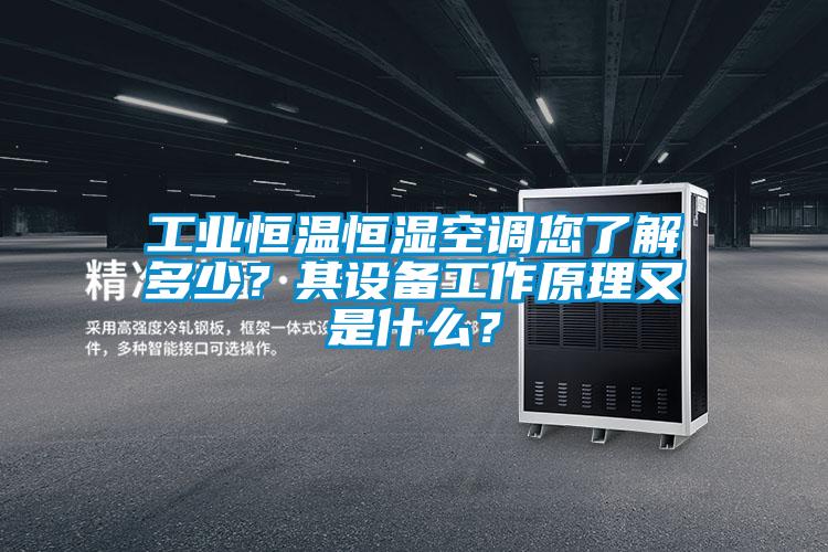 工業(yè)恒溫恒濕空調(diào)您了解多少？其設(shè)備工作原理又是什么？