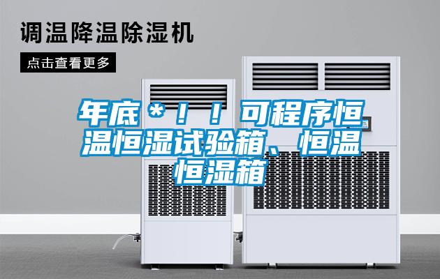 年底＊??！可程序恒溫恒濕試驗(yàn)箱、恒溫恒濕箱