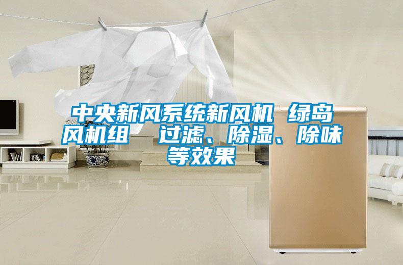 中央新風(fēng)系統(tǒng)新風(fēng)機(jī) 綠島風(fēng)機(jī)組  過濾、除濕、除味等效果