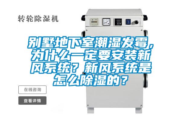 別墅地下室潮濕發(fā)霉，為什么一定要安裝新風系統(tǒng)？新風系統(tǒng)是怎么除濕的？