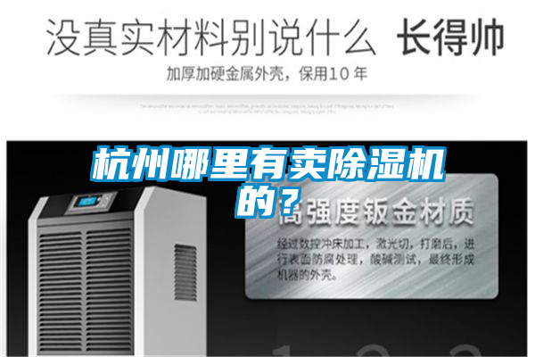 杭州哪里有賣除濕機的？