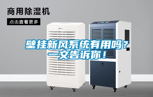 壁掛新風(fēng)系統(tǒng)有用嗎？一文告訴你！