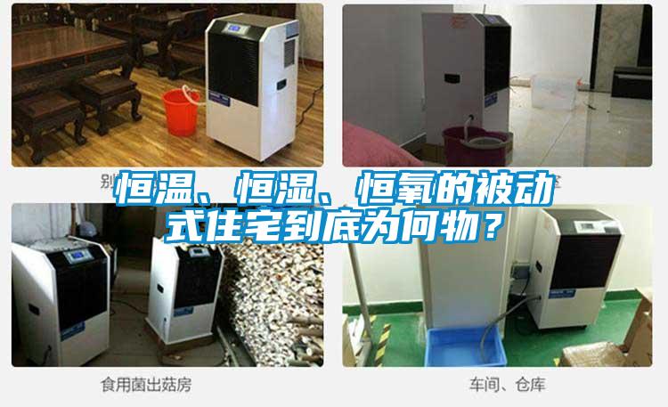 恒溫、恒濕、恒氧的被動式住宅到底為何物？
