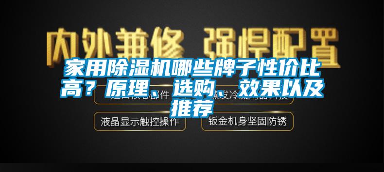 家用除濕機(jī)哪些牌子性價(jià)比高？原理、選購、效果以及推薦