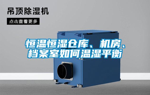 恒溫恒濕倉庫、機(jī)房、檔案室如何溫濕平衡