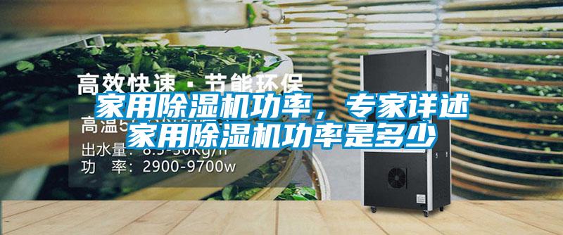 家用除濕機功率，專家詳述家用除濕機功率是多少