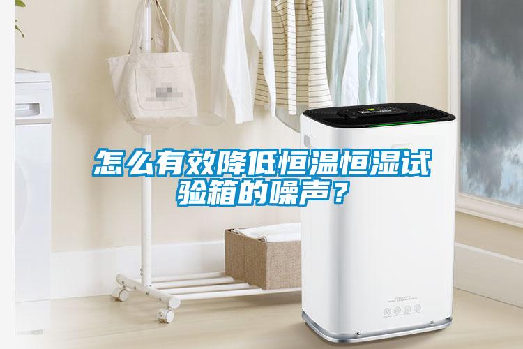 怎么有效降低恒溫恒濕試驗(yàn)箱的噪聲？