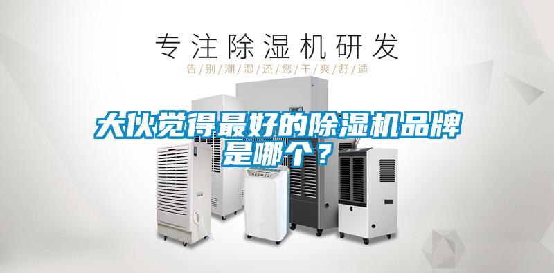 大伙覺得最好的除濕機品牌是哪個？