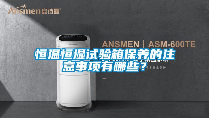 恒溫恒濕試驗箱保養(yǎng)的注意事項有哪些？