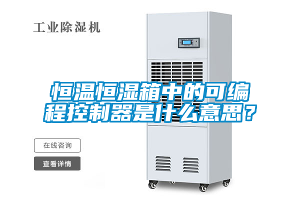 恒溫恒濕箱中的可編程控制器是什么意思？