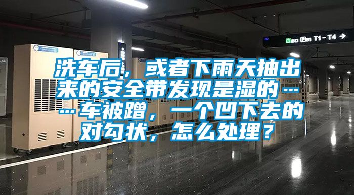 洗車后，或者下雨天抽出來的安全帶發(fā)現(xiàn)是濕的……車被蹭，一個凹下去的對勾狀，怎么處理？