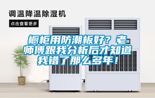 櫥柜用防潮板好？老師傅跟我分析后才知道我錯(cuò)了那么多年！