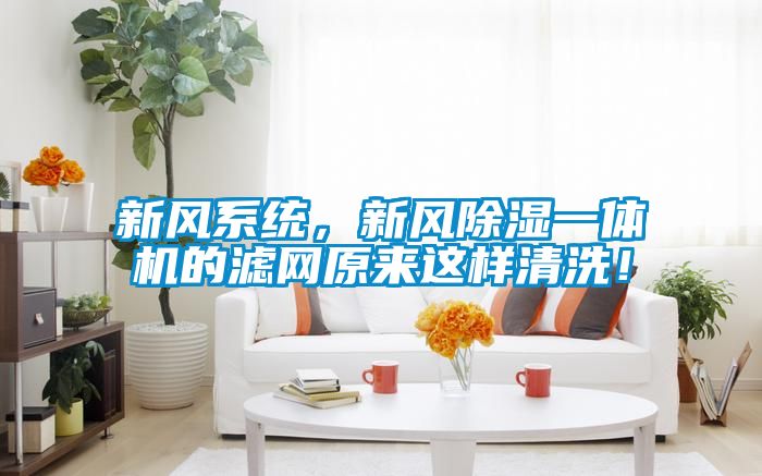 新風(fēng)系統(tǒng)，新風(fēng)除濕一體機(jī)的濾網(wǎng)原來(lái)這樣清洗！