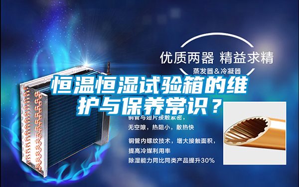 恒溫恒濕試驗箱的維護與保養(yǎng)常識？