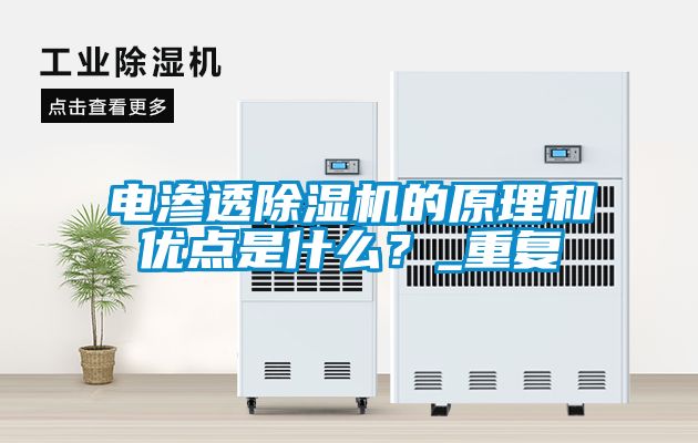 電滲透除濕機的原理和優(yōu)點是什么？_重復