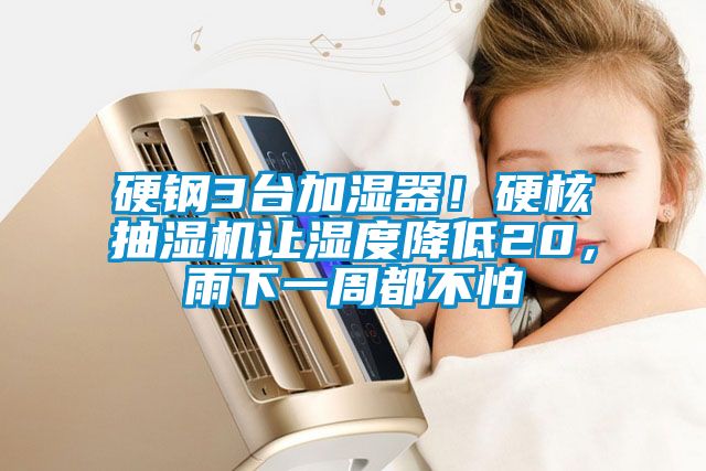 硬鋼3臺(tái)加濕器！硬核抽濕機(jī)讓濕度降低20，雨下一周都不怕