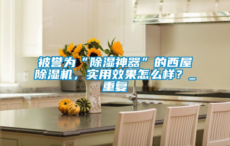 被譽為“除濕神器”的西屋除濕機，實用效果怎么樣？_重復