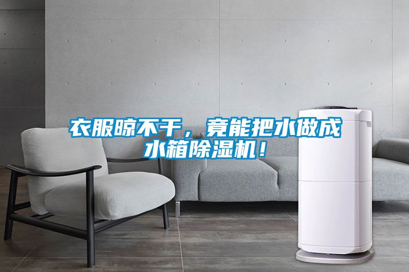 衣服晾不干，竟能把水做成水箱除濕機！