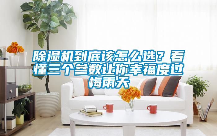 除濕機(jī)到底該怎么選？看懂三個(gè)參數(shù)讓你幸福度過梅雨天