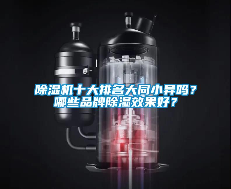除濕機(jī)十大排名大同小異嗎？哪些品牌除濕效果好？
