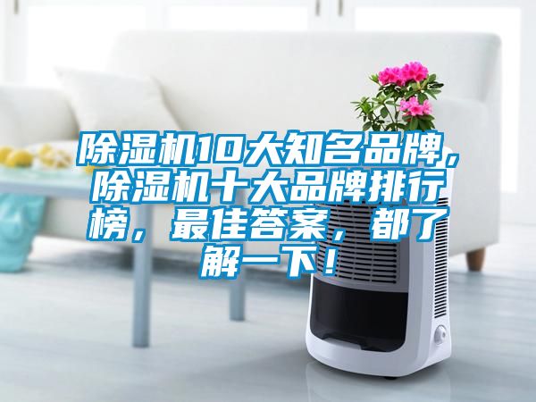 除濕機(jī)10大知名品牌，除濕機(jī)十大品牌排行榜，最佳答案，都了解一下！