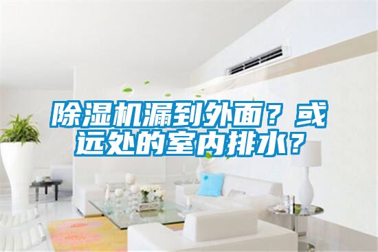 除濕機(jī)漏到外面？或遠(yuǎn)處的室內(nèi)排水？