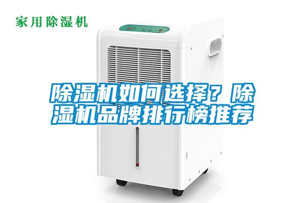 除濕機如何選擇？除濕機品牌排行榜推薦