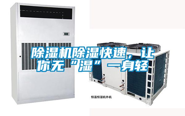 除濕機(jī)除濕快速，讓你無“濕”一身輕