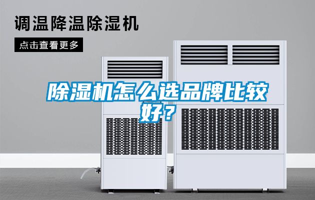 除濕機怎么選品牌比較好？