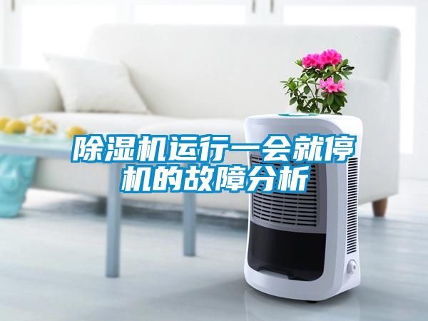 除濕機(jī)運(yùn)行一會就停機(jī)的故障分析