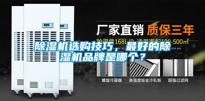 除濕機選購技巧，最好的除濕機品牌是哪個？